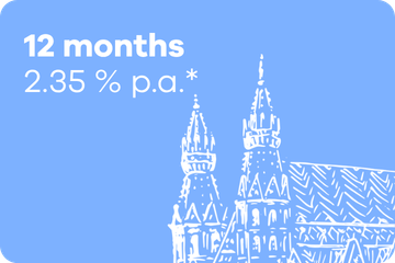 12 months time deposit – 2.35 % p.a.