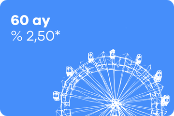 60 ay vadeli mevduat – % 2,50