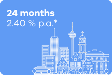 24 months time deposit – 2.40 % p.a.