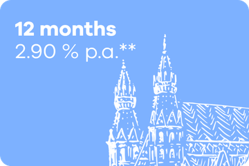 12 months savings book – 2.90 % p.a.